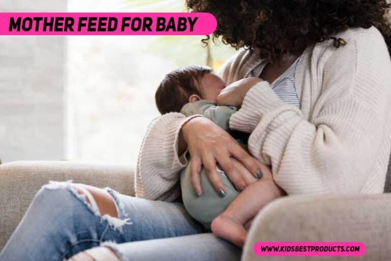 mother feed milk to her baby