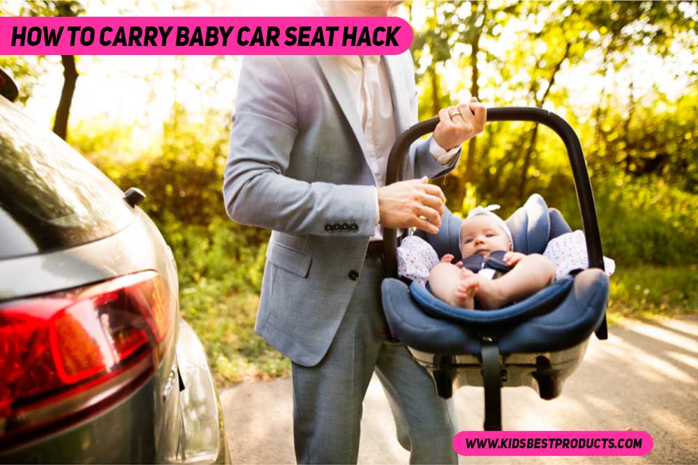 How to carry baby car seat hack