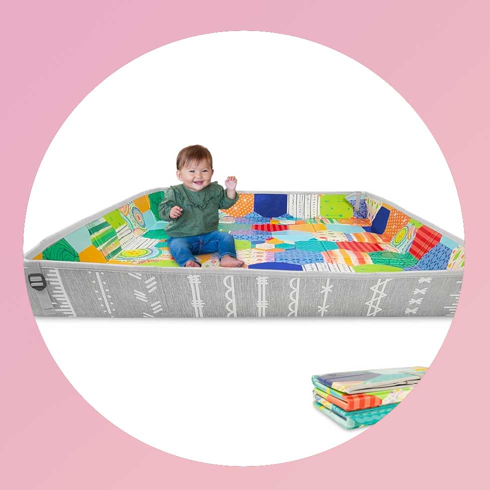 Infantino Foldable Soft Foam Mat, Extra Large Double