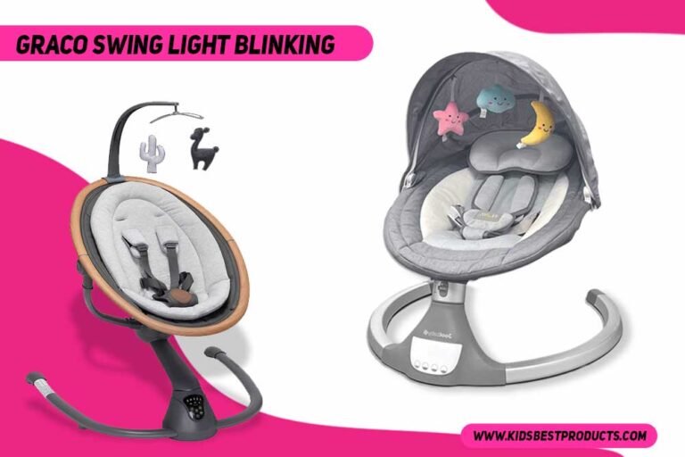 graco swing light blinking