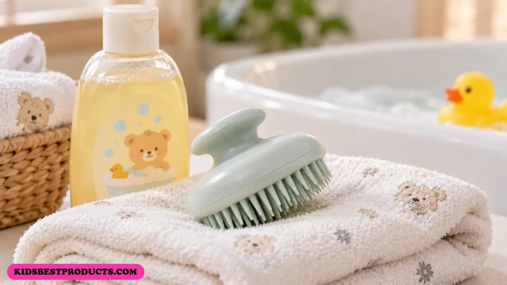 soft silicone baby hair brush