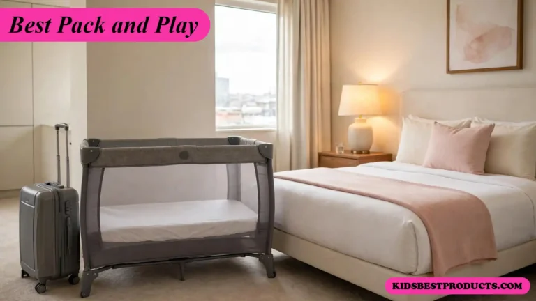 Best pack and play set up in a hotel room with a fitted sheet and nothing else inside